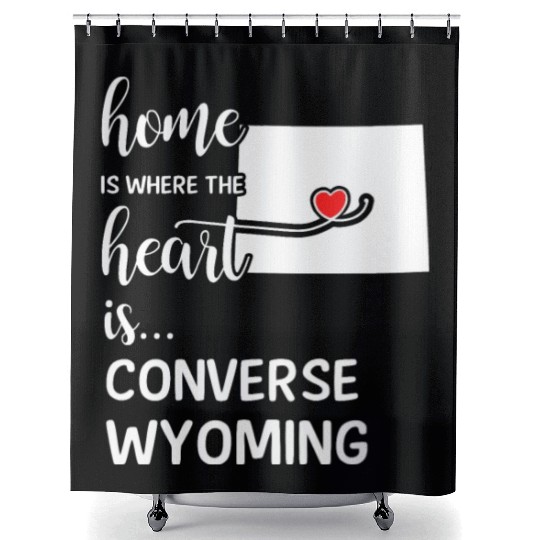 Converse County Wyoming Is Where My Heart IsGift Shower Curtains