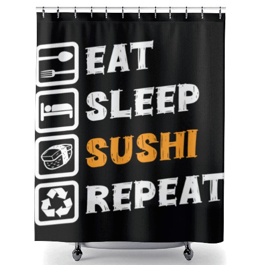Sushi Fish Soy Shower Curtains