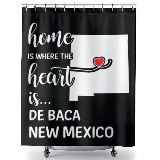 De Baca County New Mexico Is Where My Heart Is Shower Curtains