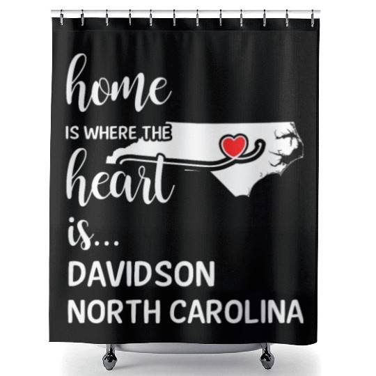 Davidson County North Carolina Is Where My Heart Shower Curtains