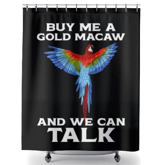 Blue Gold Macaw Ornithologist Enthusiast Gift Shower Curtains