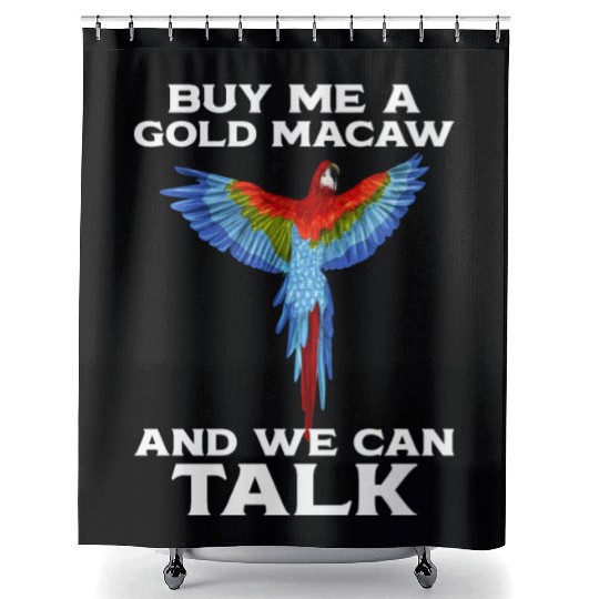 Blue Gold Macaw Ornithologist Enthusiast Gift Shower Curtains