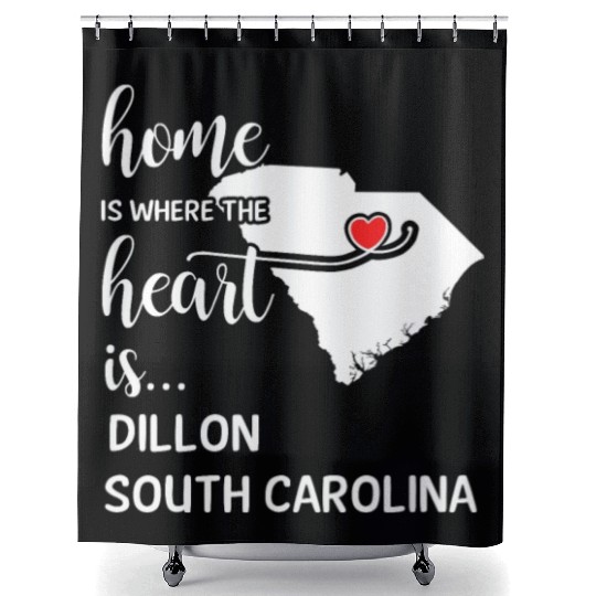 Dillon County South Carolina Is Where My Heart Is Shower Curtains