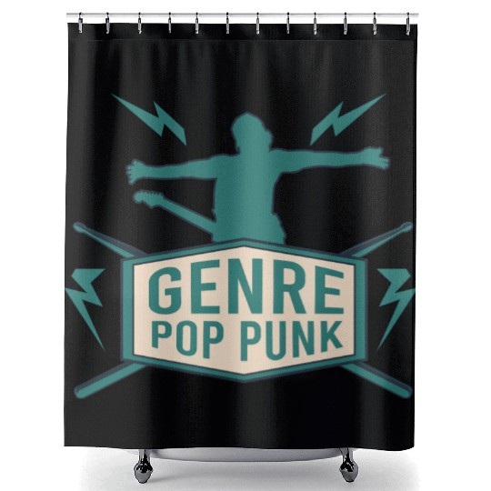 Genre Pop Punk Shower Curtains