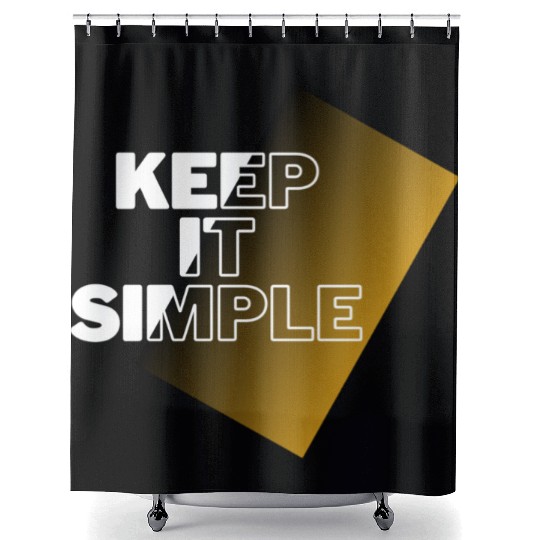 keep it simple Shower Curtains