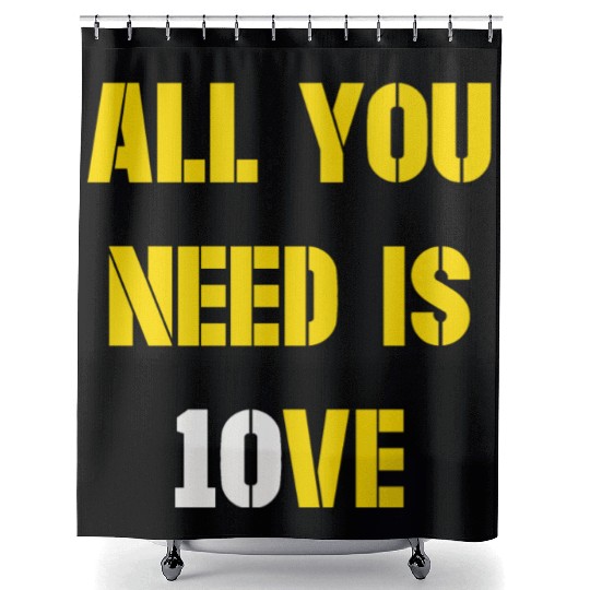 All You Need is Love Packers Shower Curtains