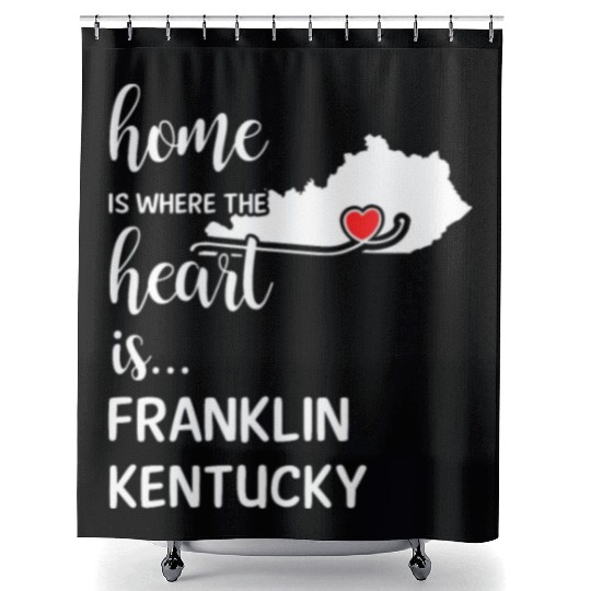 Franklin County Kentucky Is Where My Heart Is Gift Shower Curtains