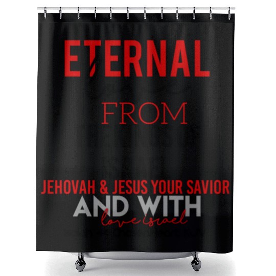 CHOSENHEART ETERNAL LOVE From Israel Shower Curtains
