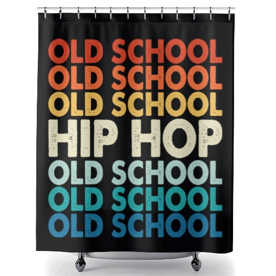 Old school hiphop Music Mixtape Shower Curtains