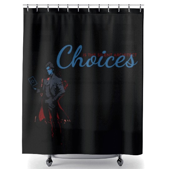 Architects of Destiny: Building Existence Shower Curtains