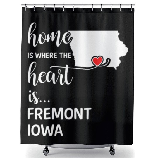 Fremont County Iowa Is Where My Heart Is Gift Shower Curtains