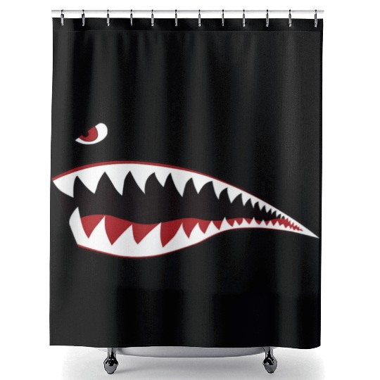 p-51 mustangs p-40 warhawks Shower Curtains