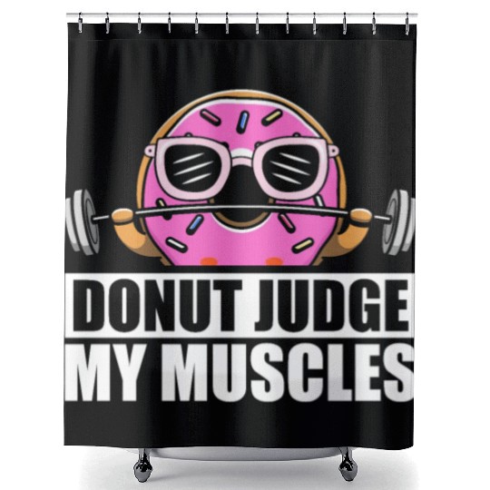 Fitness Donut Donut Gym Shower Curtains