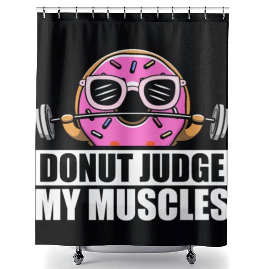 Fitness Donut Donut Gym Shower Curtains