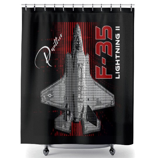 Lockheed Martin F-35 Lightning II Shower Curtains