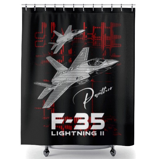 Lockheed Martin F-35 Lightning II Shower Curtains