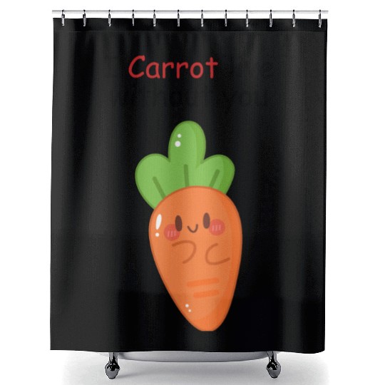 I carrot live without you | flirting, love pun Shower Curtains