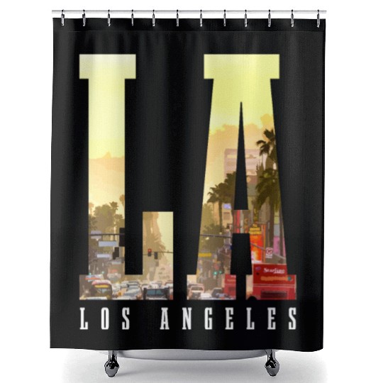Los Angeles California LA Gift Shower Curtains