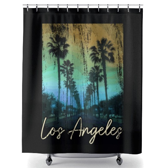 Los Angeles California LA Gift Shower Curtains