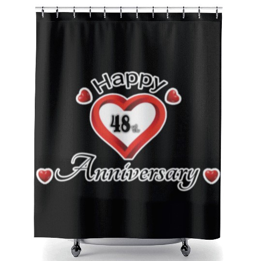 anniversary 48th Shower Curtains