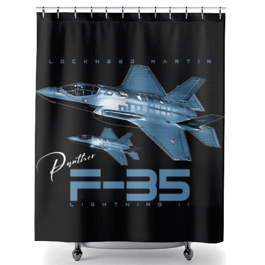 Lockheed Martin F-35 Lightning II Shower Curtains