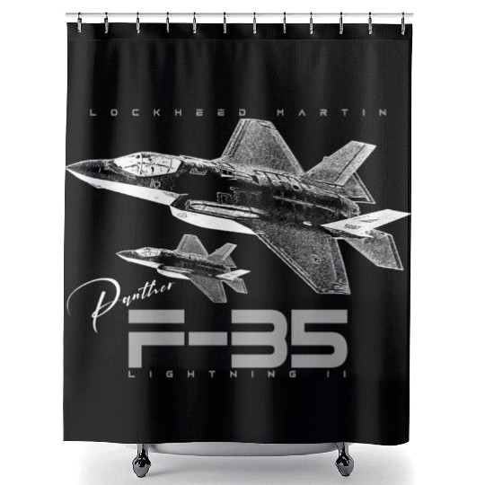 Lockheed Martin F-35 Lightning II Shower Curtains