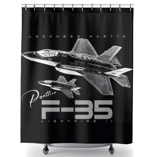 Lockheed Martin F-35 Lightning II Shower Curtains