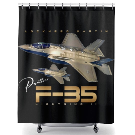Lockheed Martin F-35 Lightning II Shower Curtains