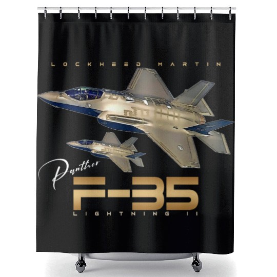 Lockheed Martin F-35 Lightning II Shower Curtains