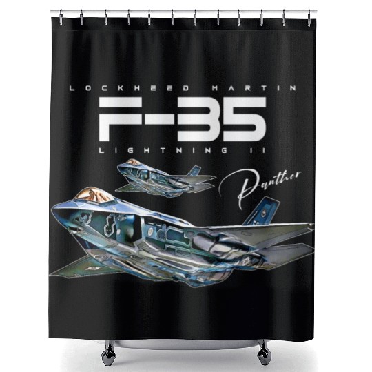 Lockheed Martin F-35 Lightning II Shower Curtains