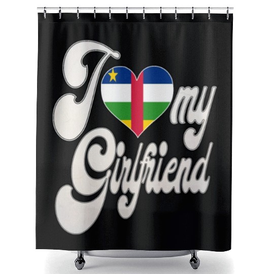 CAI Love My Central African Girlfriend Shower Curtains