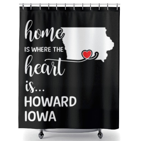 Howard County Iowa Is Where My Heart Is Gift Shower Curtains