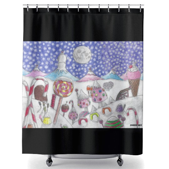 The Nutcracker Christmas Candy Land Shower Curtains