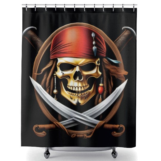 Ocean Raiders Shower Curtains