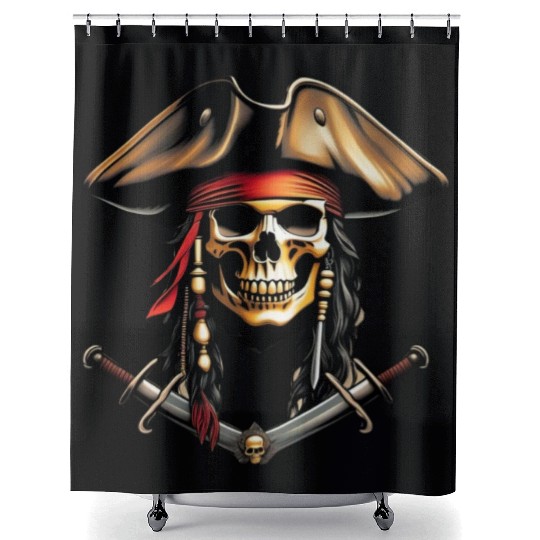 Ocean Raiders Shower Curtains