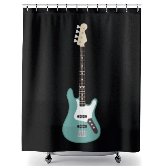 Seafoam Green Bass Shower Curtains