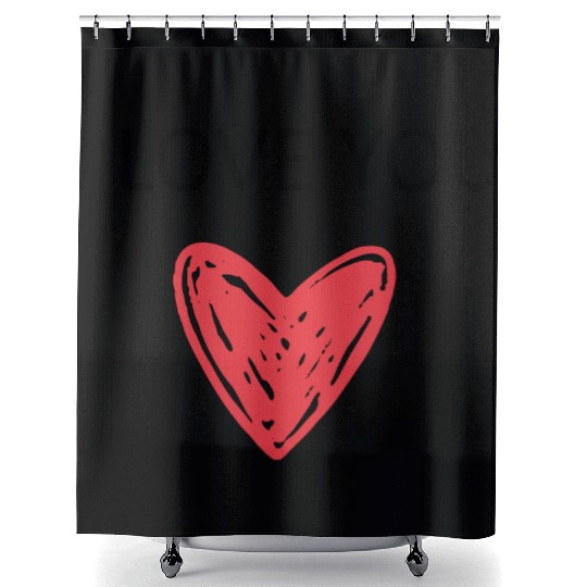 I Love You Shower Curtains