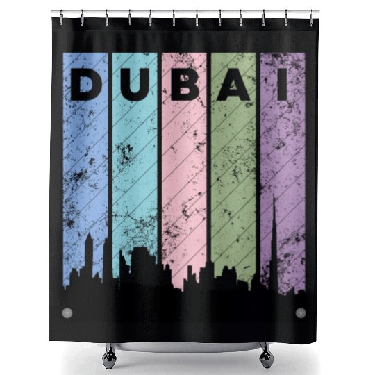 Dubai Love City Shower Curtains
