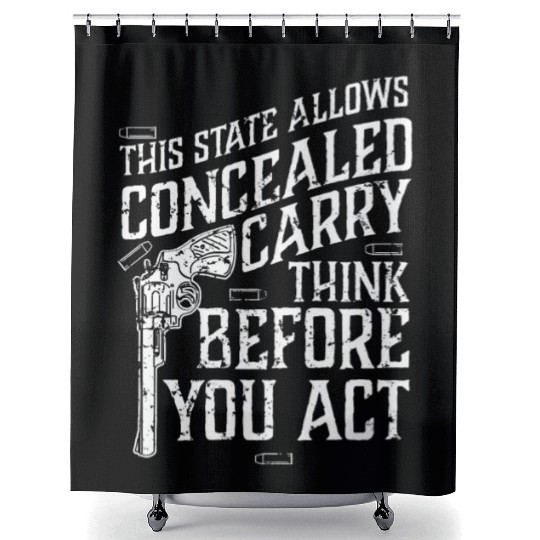 Pro Gun Gun Lover Gun Contorol 2nd Amendment Shower Curtains