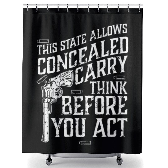 Pro Gun Gun Lover Gun Contorol 2nd Amendment Shower Curtains