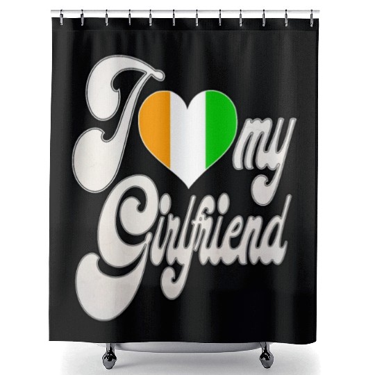 IvoryI Love My Ivorian Girlfriend Shower Curtains