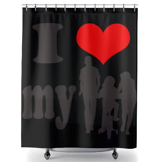 Family love Shower Curtains
