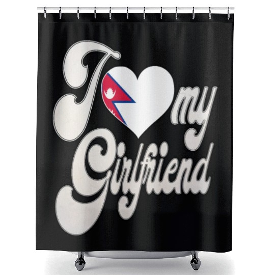 NepalI Love My Nepalese Girlfriend Shower Curtains