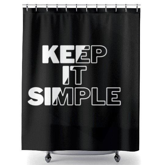 Simply Elegant: Keep It Simple Design Shower Curtains