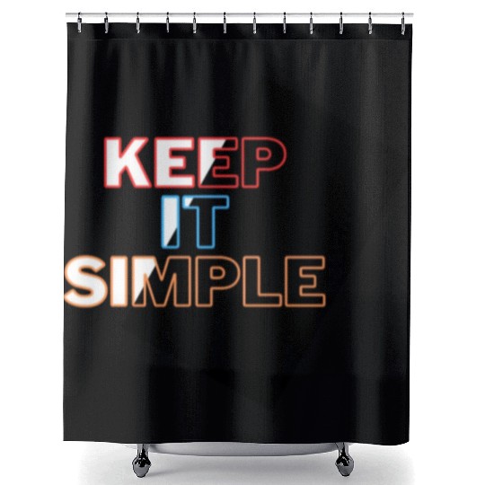 Minimalist Mastery: Keep It Simple Apparel Shower Curtains