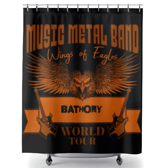 wings of eagles world tour BATHORY Shower Curtains