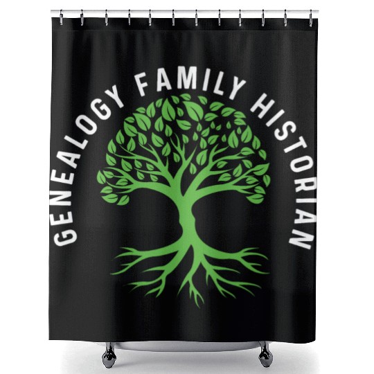 Genealogy Family Historian Archaeologist Gift Shower Curtains