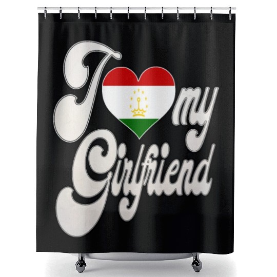 TajikistanI Love My Tajikistani Girlfriend Shower Curtains