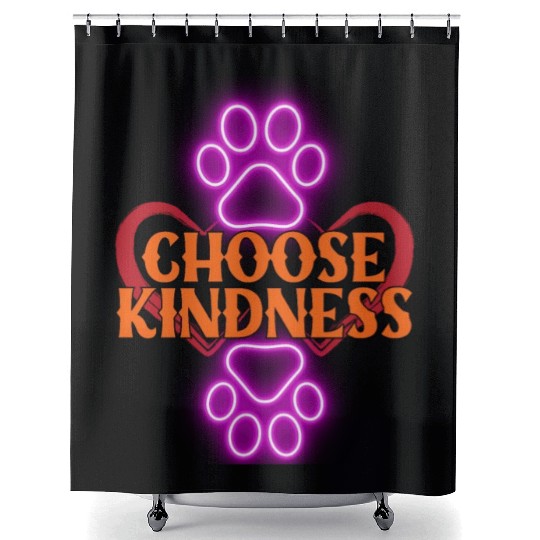 Choose Kindness Shower Curtains