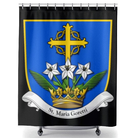 St Maria Goretti Lily Saints Catholic Purity Shower Curtains